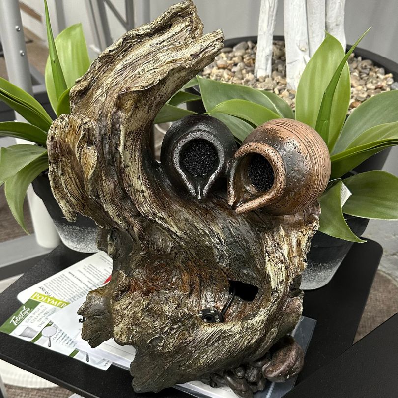 Jars on Tree Branch Patio Water Fountain