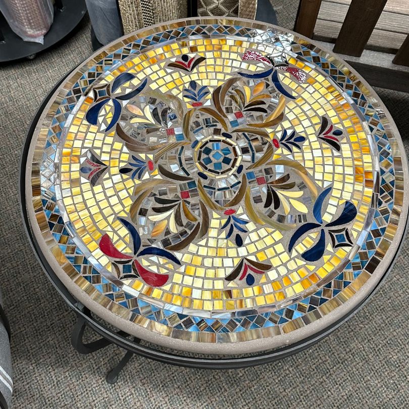 KNF Designs 24" Mosaic Top Patio Side Table