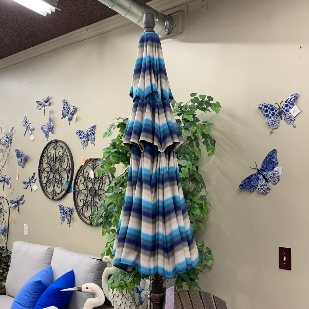 Shade Umbrellas in Stock-Treasure Garden 9' SWV Patio Umbrella in Churchill Beach
