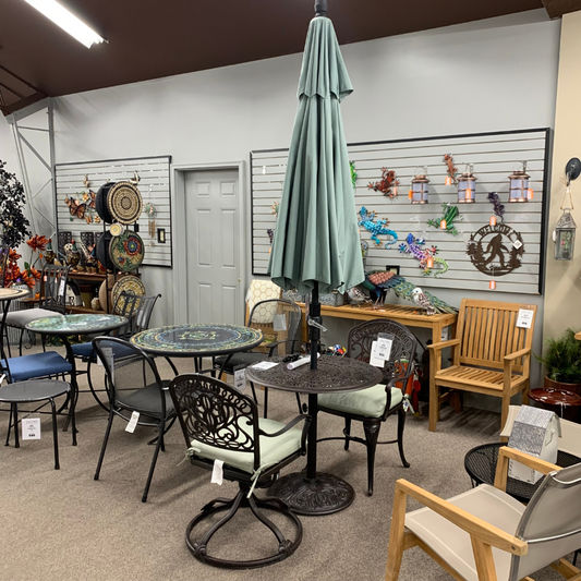 Shade Umbrellas in Stock-Treasure Garden 9' SWV Patio Umbrella in Spa