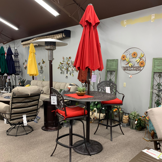 Shade Umbrellas in Stock-Treasure Garden 7.5' SWV Patio Umbrella in Jockey Red