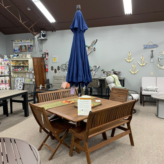 Shade Umbrellas in Stock- 9' SWV Patio Umbrella in Neptune