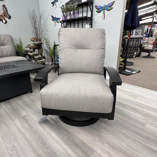 Mallin Georgetown Outdoor Patio Cushion Swivel Rocker Lounge Chair
