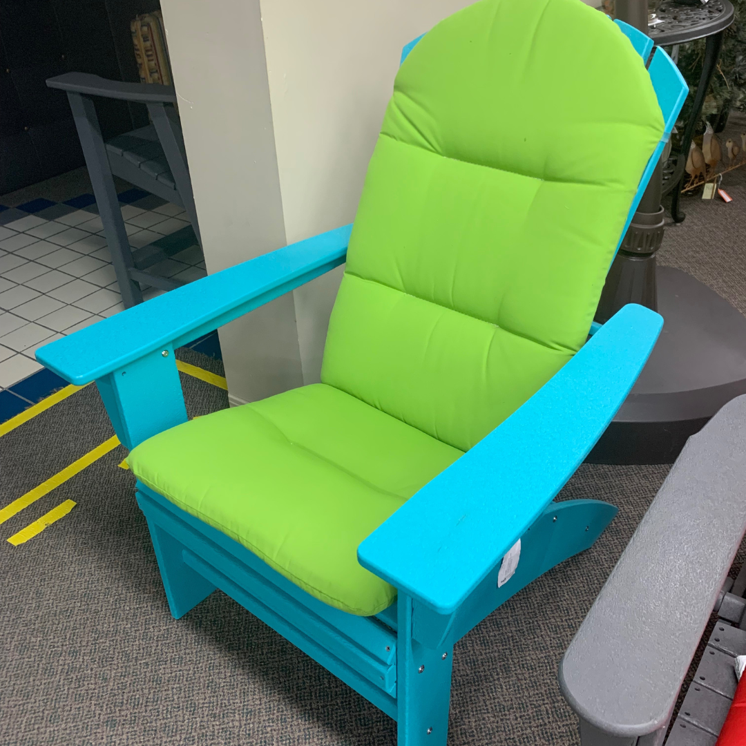 Polywood Classic Oversized Adirondack Chair-Aqua Blue | Jacobs Custom Living