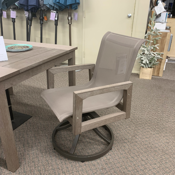 Alfresco Home San Simeon Sling Dining Swivel Rocker | Jacobs Custom Living