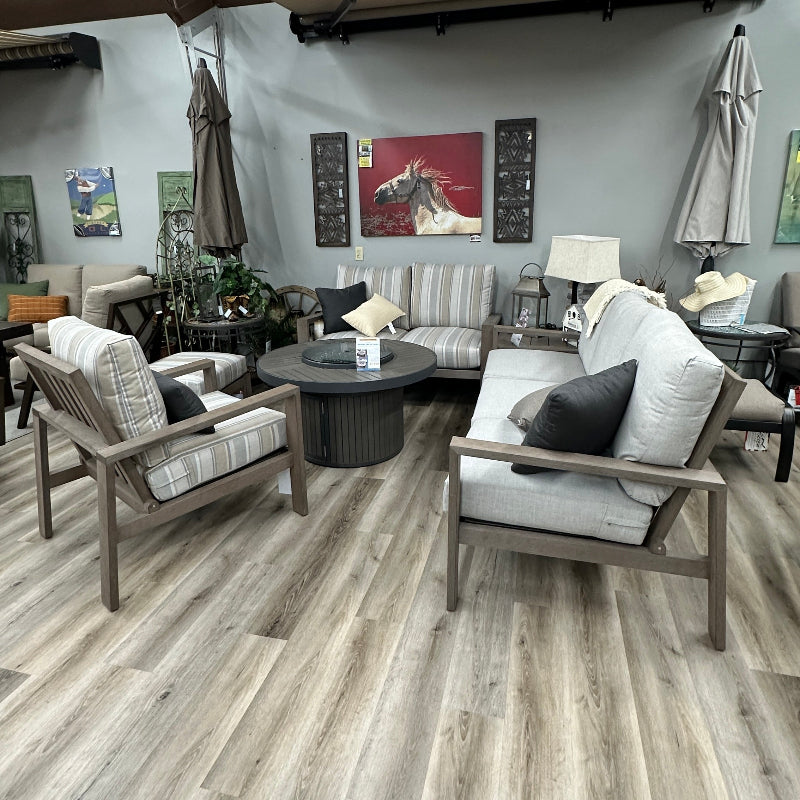 Alfresco Home San Simeon Outdoor Patio Deep Seating Ottoman