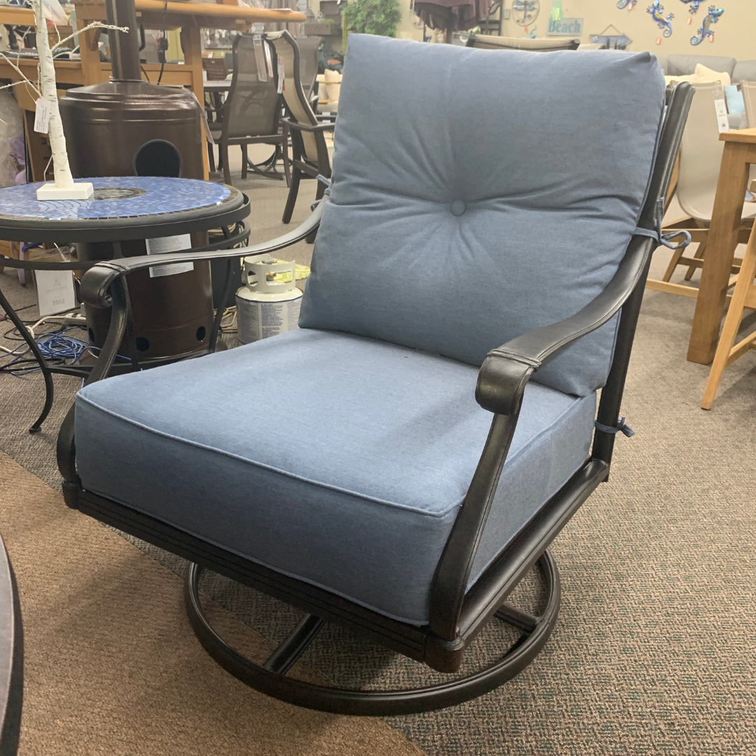 Hanamint Mayfair Estate Club Swivel Rocker is available at Jacobs Custom Living in Spokane Valley, WA