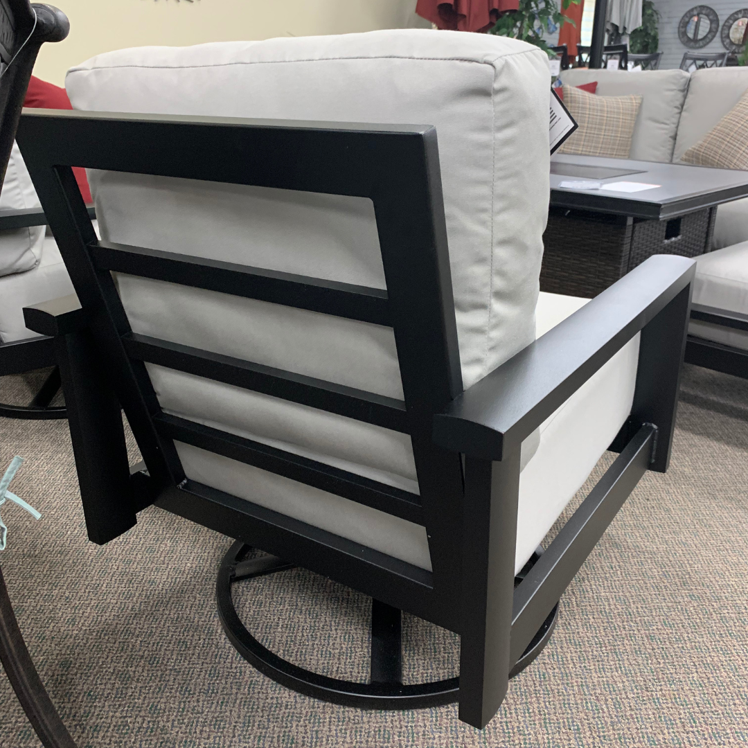 Homecrest Elements CU Swivel Rocker Chat Chair is available at Jacobs Custom Living our Jacobs Custom Living Spokane Valley showroom.