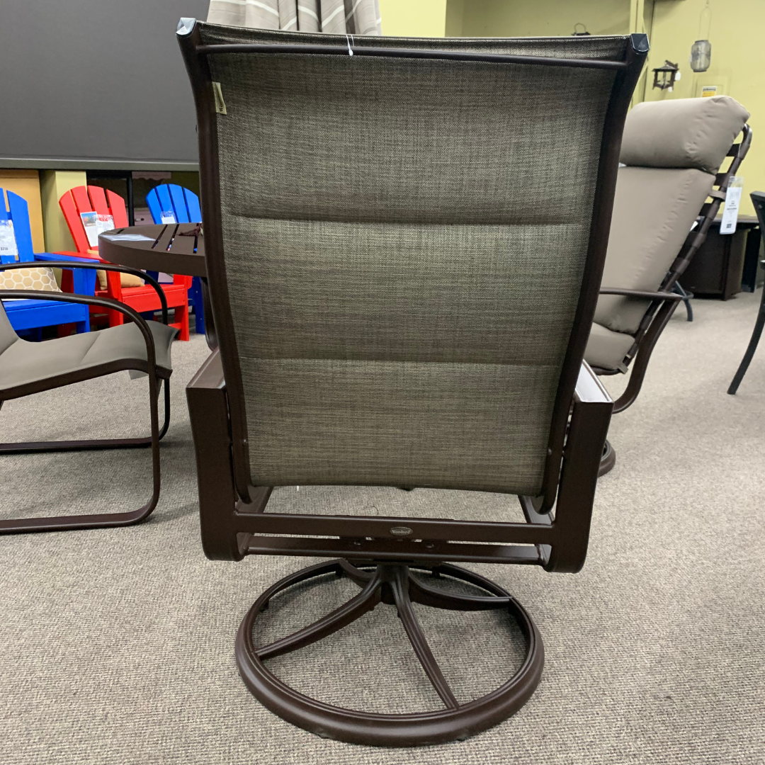 Woodard Cayman Isle Padded Sling High Back Swivel Rocker at Jacobs Custom Living Spokane Valley WA, 99037