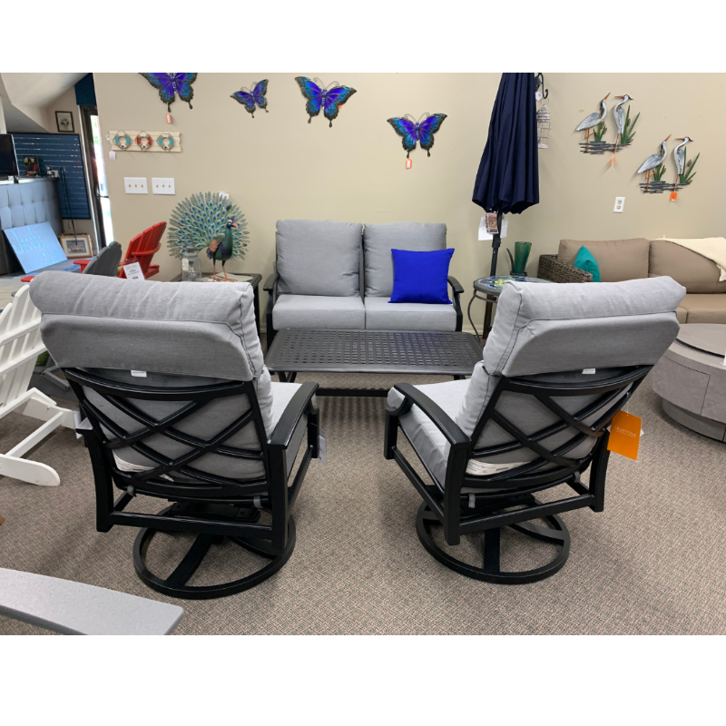 Tropitone Marconi Patio High Back Cushion Swivel Rocker