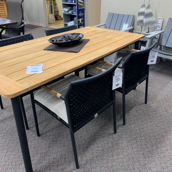Patio Dining Table in Stock Alfresco Home Elle Meridian 71