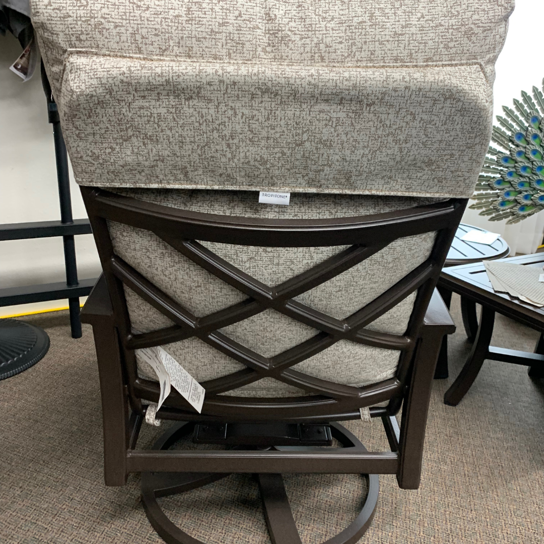 Tropitone Marconi Cushion Patio High Back Swivel Rocker