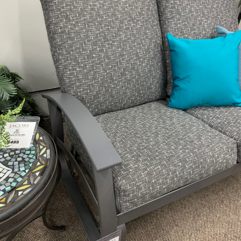 Telescope Belle Isle Outdoor Patio Cushion 2 Seat Glider | Jacobs Custom Living