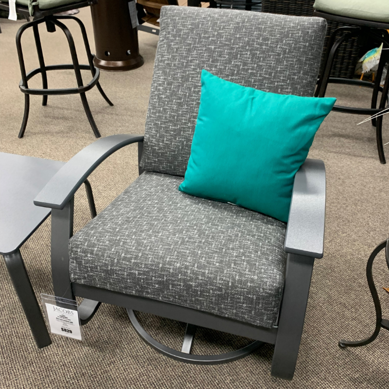 Telescope Belle Isle Outdoor Patio Cushion Swivel Rocker | Jacobs Custom Living