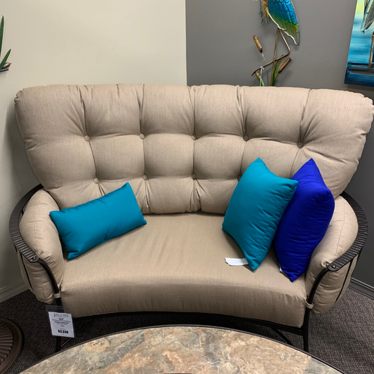 OW Lee Monterra Patio Crescent Love Seat | Jacobs Custom Living