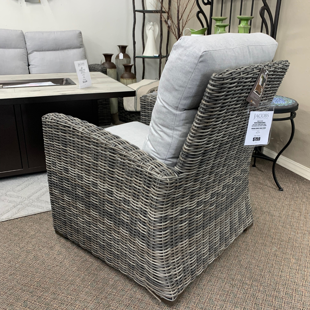Patio Renaissance Eureka Resin Wicker Patio Club Lounge Chair | Jacobs Custom Living