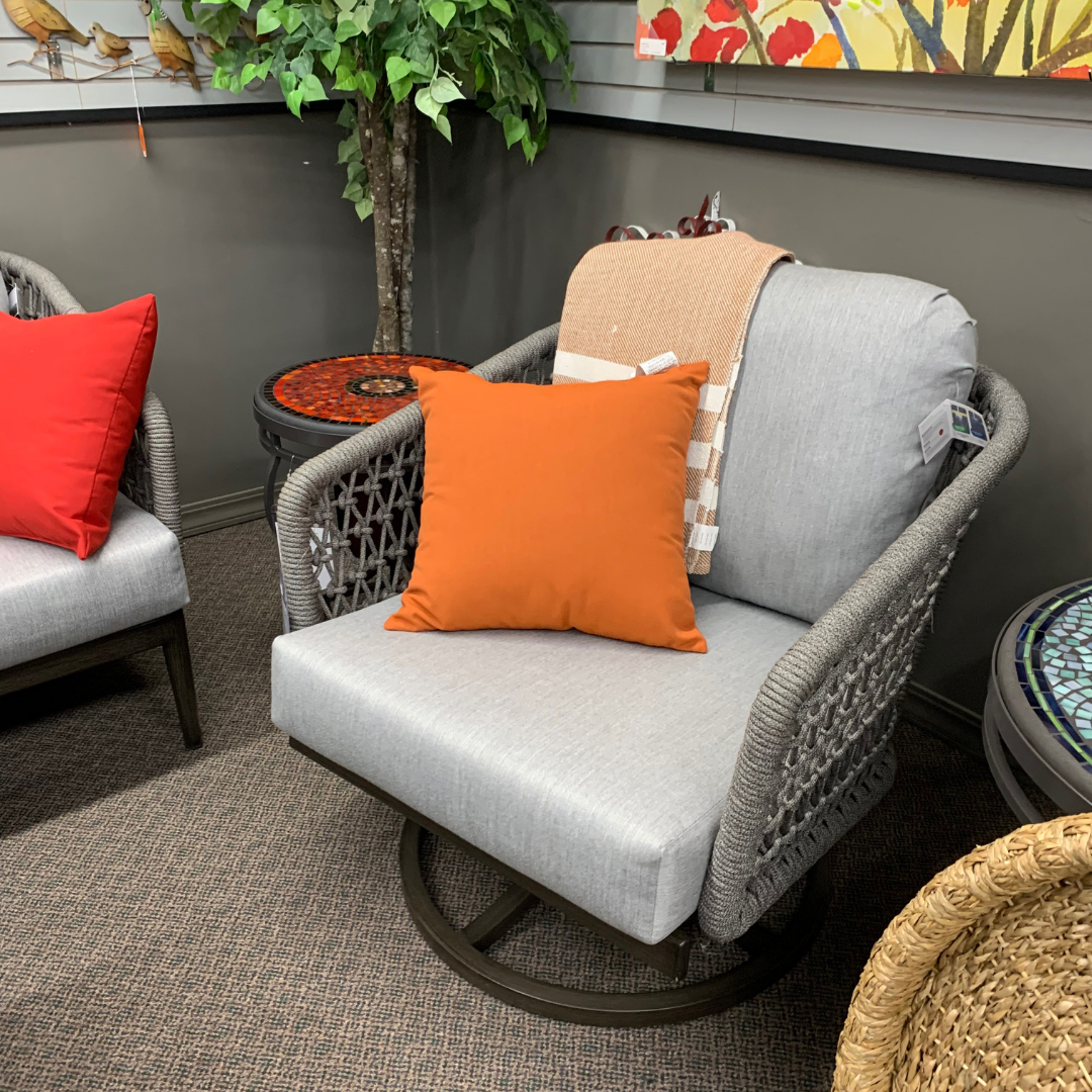 Ratana Poinciana Swivel Rocker | Jacobs Custom Living