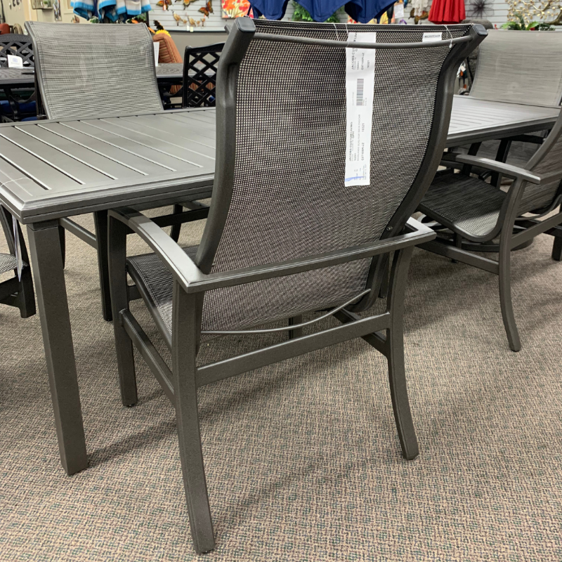 Tropitone Muirlands High Back Swivel Rocker Dining Chair is available at Jacobs Custom Living in Spokane Valley, WA.
