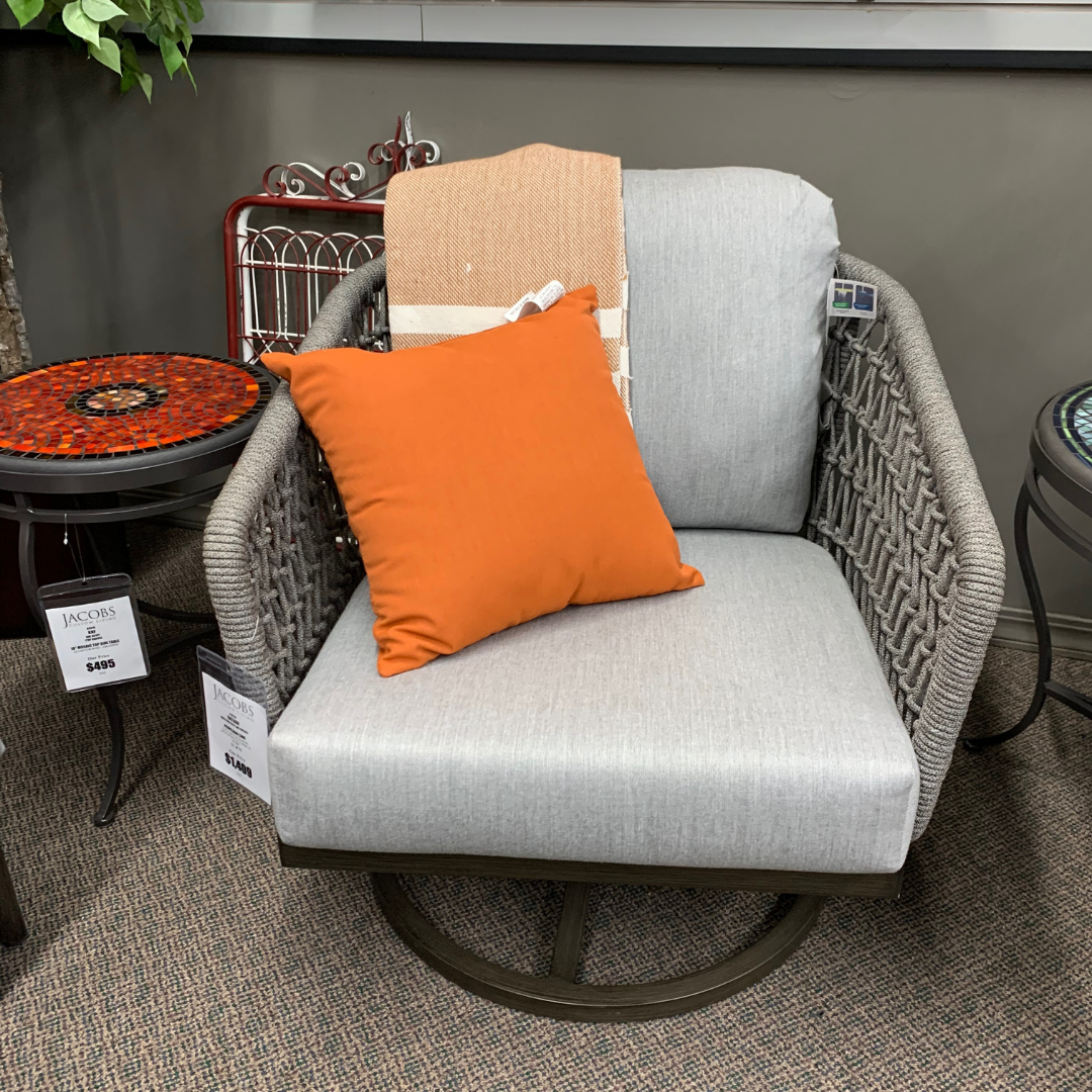 Ratana Poinciana Swivel Rocker | Jacobs Custom Living