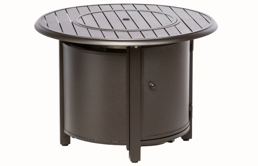 Alfresco Home Bay Ridge 36" Round Gas Chat Fire Pit with Burner at Jacobs Custom Living Spokane Valley WA, 99037