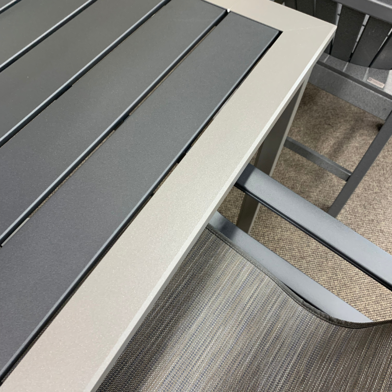 Homecrest Dockside 45" Square Balcony Table is available at Jacobs Custom Living in Spokane Valley, WA