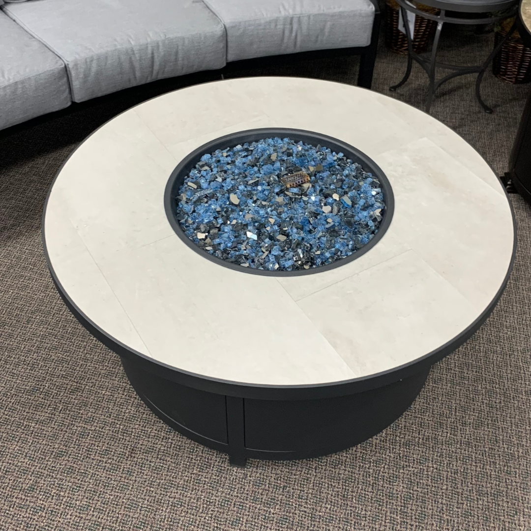 OW Lee 42" Round Occasional Fire Pit Table | Jacobs Custom Living