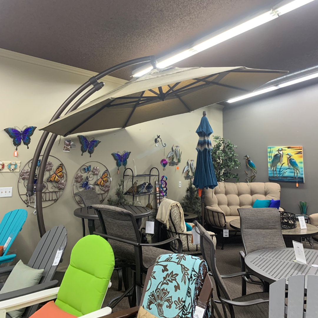 custom design patio umbrellas Shade Umbrellas in Stock-11' AG78 Octagon Cantilever Umbrella – Jacobs Custom Living