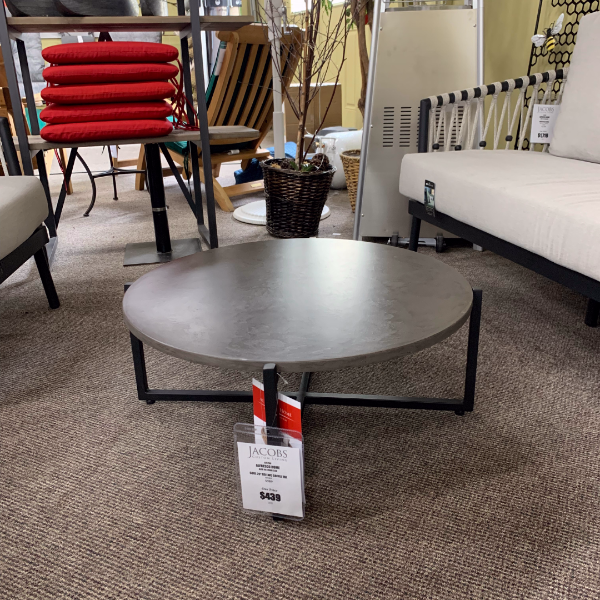 Alfresco Home Crete Soul 29" Round LWC Coffee Table at Jacobs Custom Living Spokane Valley WA, 99037