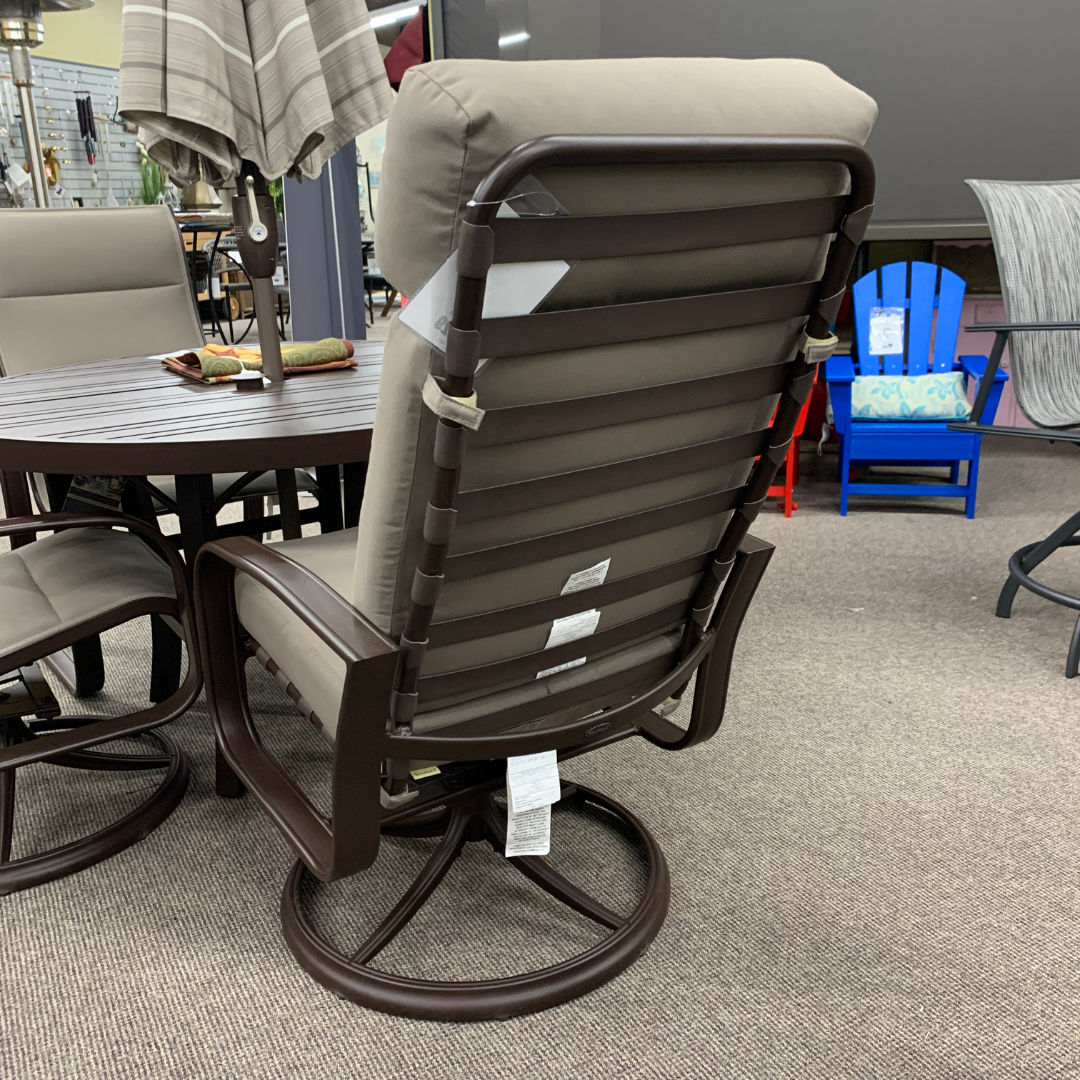 Woodard Cayman Isle High Back Cushion Swivel Rocker at Jacobs Custom Living Spokane Valley WA, 99037