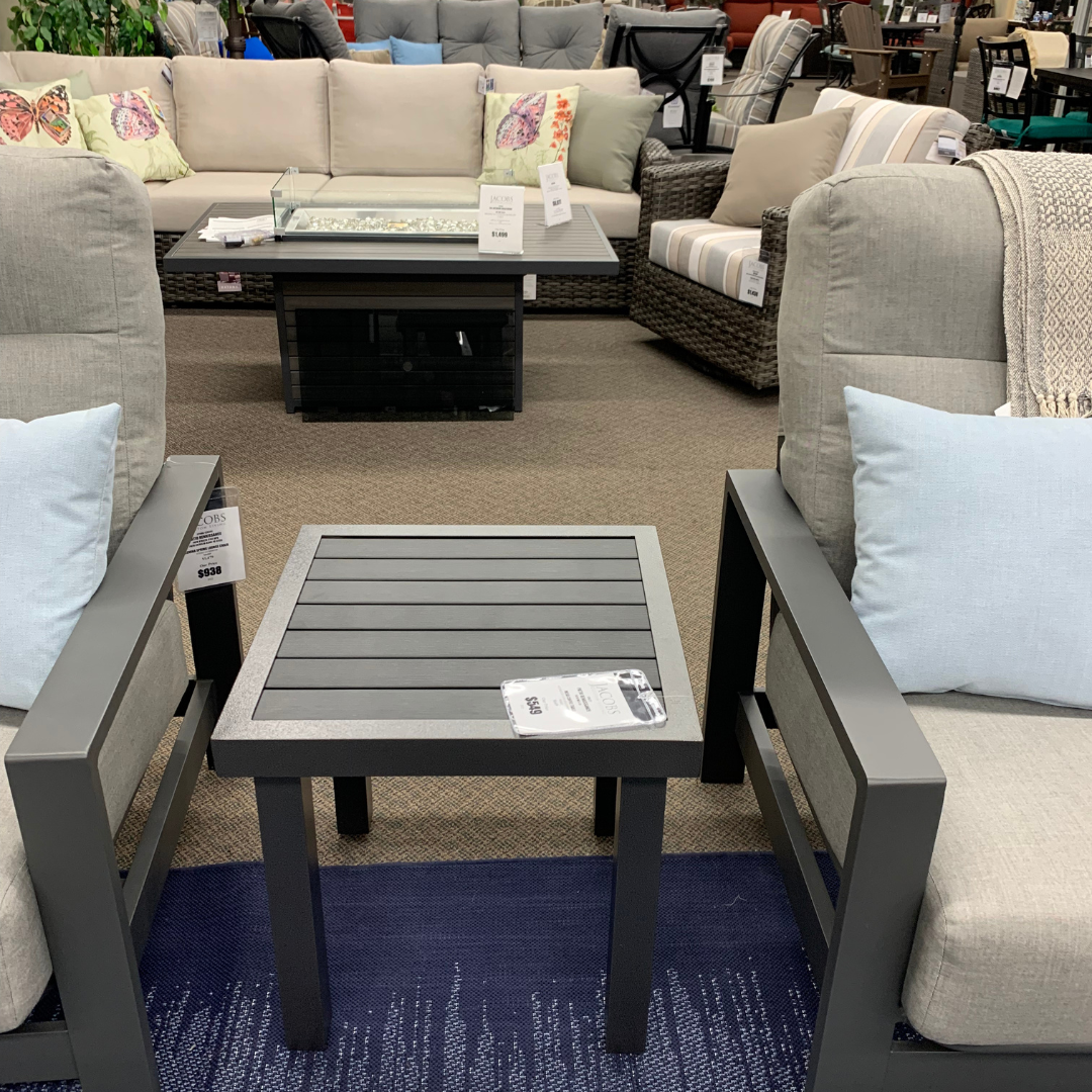 Patio Renaissance Mesa End Table is available at Jacobs Custom Living in Spokane Valley, WA