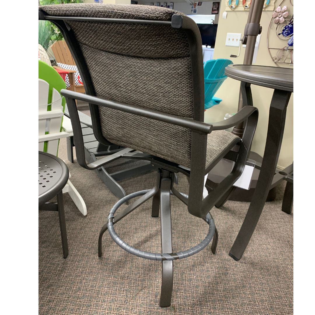 Tropitone Shoreline 28" Padded Sling Bar Stool | Jacobs Custom Living