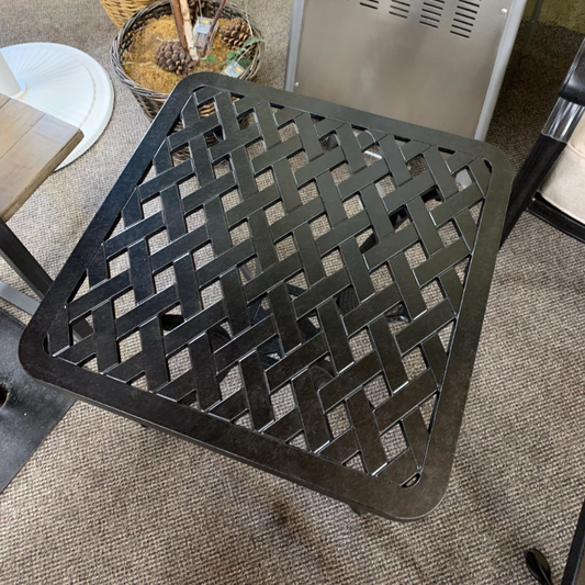 Alfresco Home Bonita Weave 21" Square Outdoor Patio Side Table