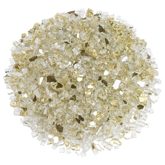 American Fire Glass Gold Reflective Fire Glass Media Kit