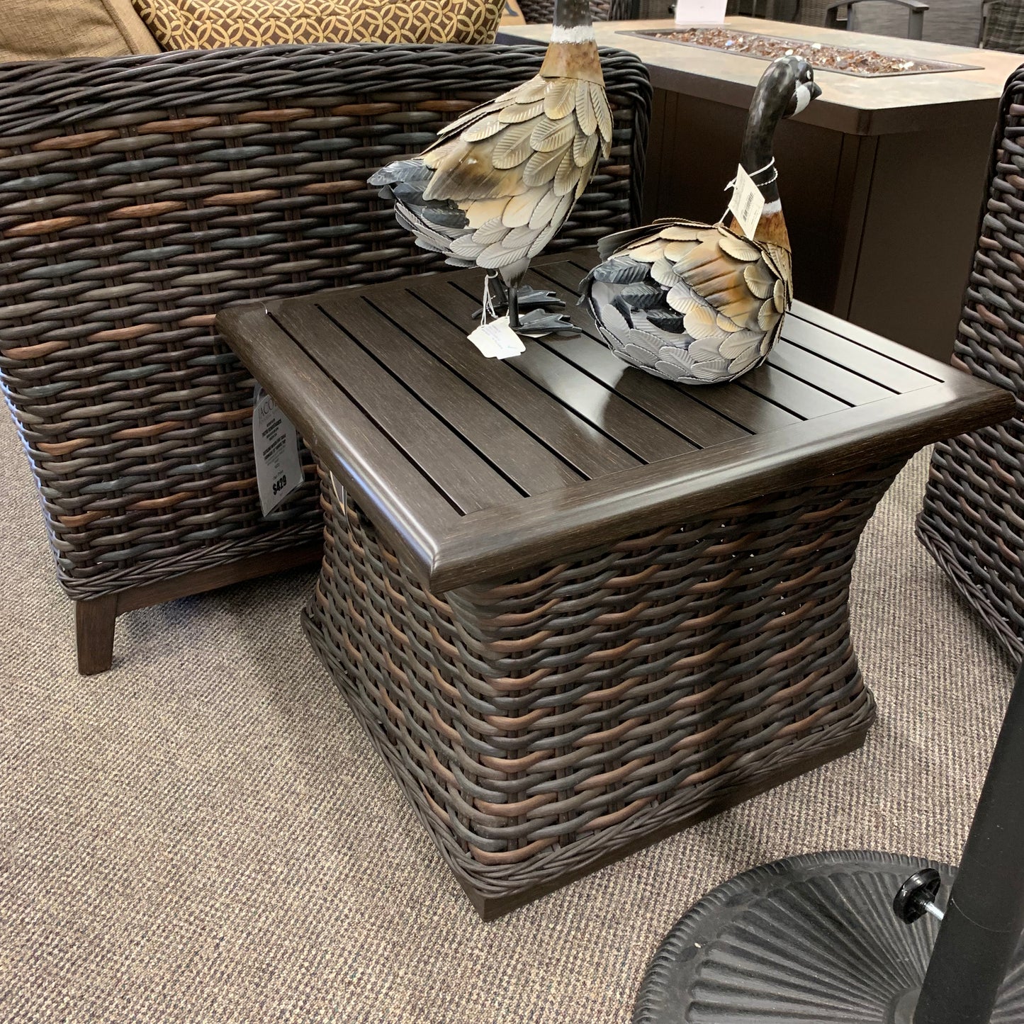 Shop Local Spokane Valley, WA for the best outdoor patio end table from Patio Renaissance available at Jacobs Custom Living in Spokane Valley, WA