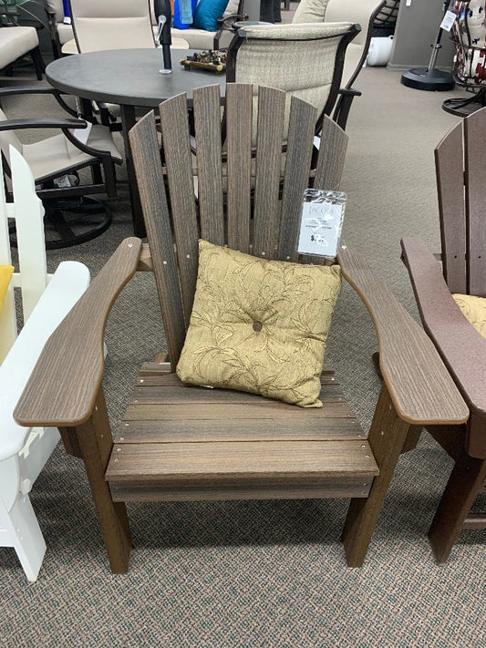 Seaside Casual Adirondack Shellback Chair. You have permission to relax with Sustainable outdoor living furniture from Jacobs Custom Living from Spokane, Wa.