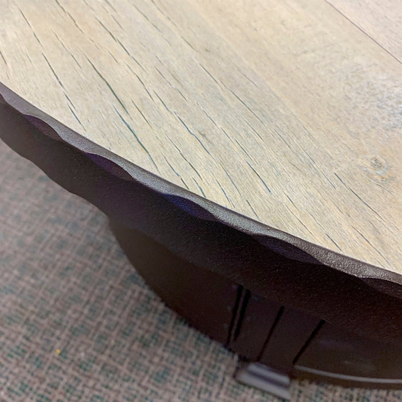 OW Lee Buckskin 42" Round Fire Pit Table W/Hammered Edge