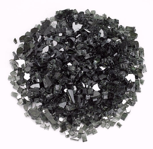 Black Reflective Fire Glass 2.0 Fire Media Kit is available at Jacobs Custom Living Spokane Valley showroom.