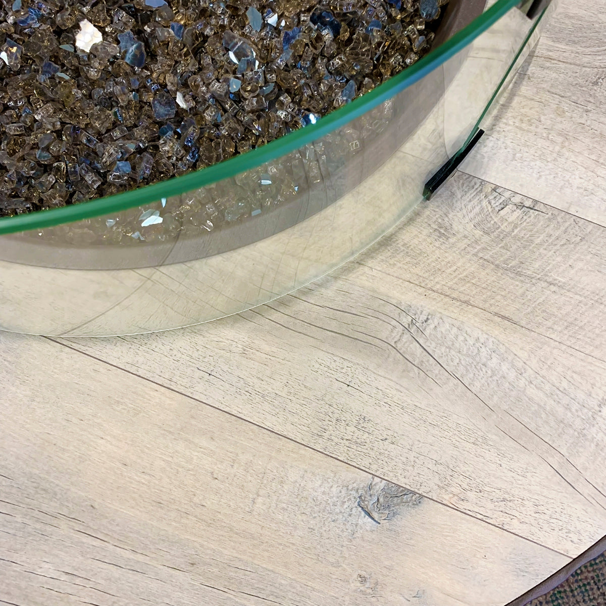 O.W. Lee Buckskin 42" Round Fire Pit W/Hammered Edge Santorini Rectangle Fire Pit is available at Jacobs Custom Living our Jacobs Custom Living Spokane Valley showroom.