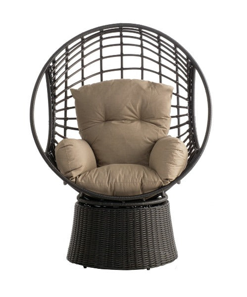 Alfresco Home Nadine Deep Seat Swivel Tear Drop Lounger w/Olefin Cushion at Jacobs Custom Living Spokane Valley WA, 99037