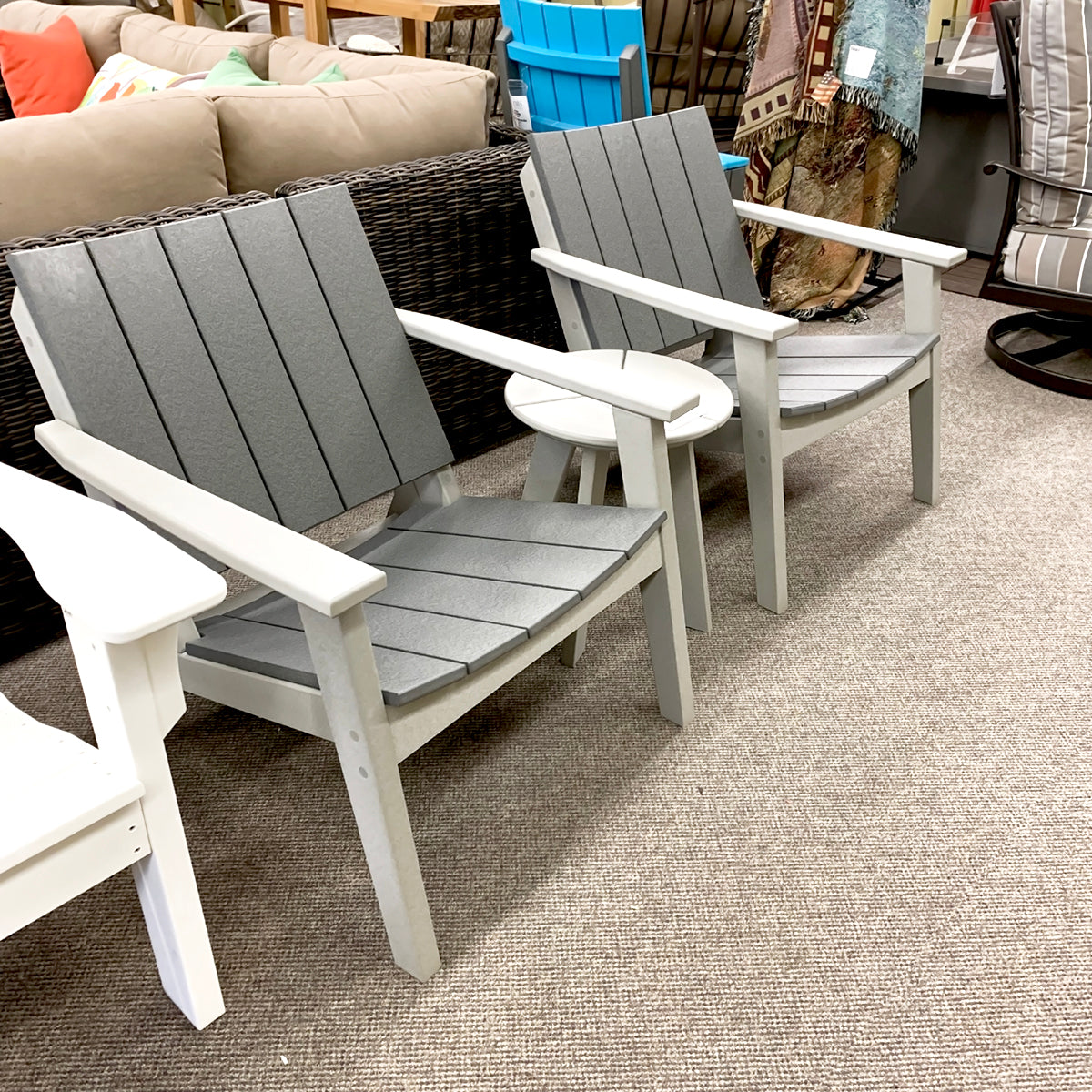 Seaside Casual Mad Patio Chat Chairis available in our Jacobs Custom Living Spokane Valley Showroom.