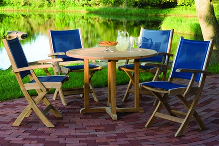 Kingsley-Bate Essex Patio 36" Patio Round Dining Table is available in our Jacobs Custom Living Spokane Valley Showroom.