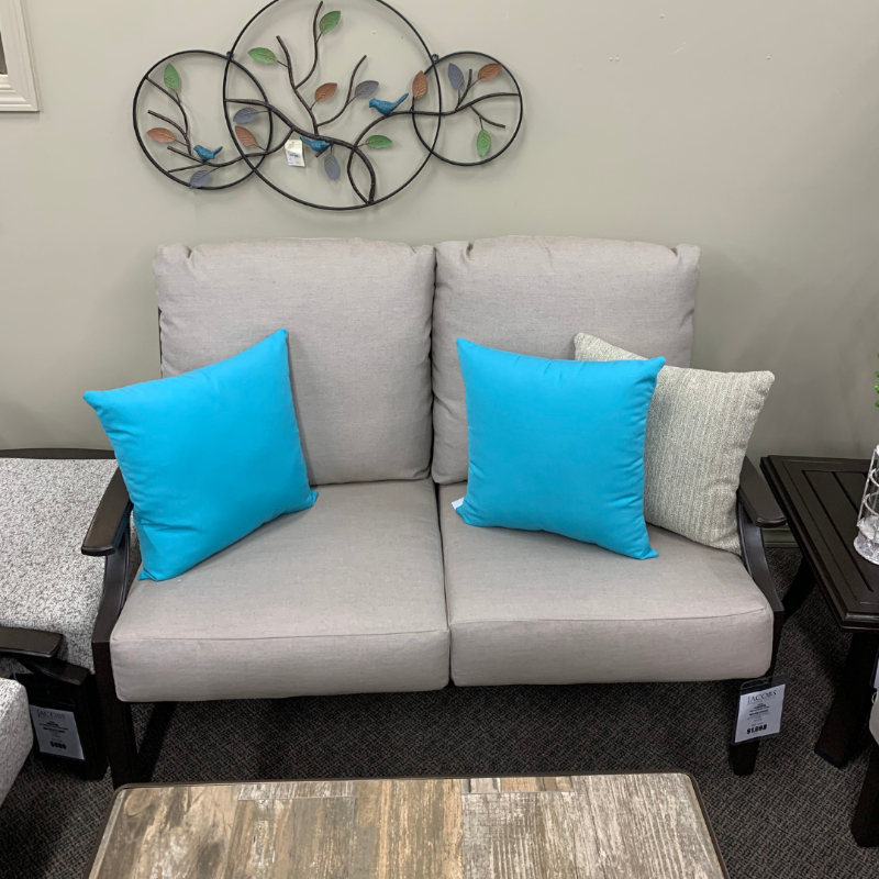 Shop Local Spokane Valley, WA for the best Outdoor Patio Marconi Cushion Deep Seating Love Seat from Tropitone available at Jacobs Custom Living in Spokane Valley, WA