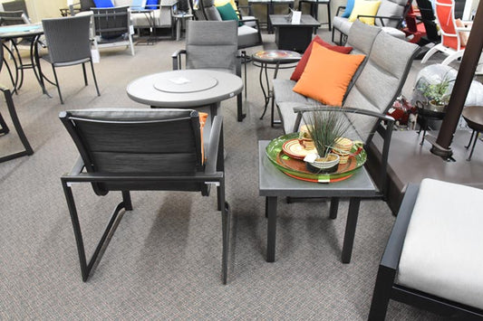 Tropitone Matrix 20" Square Tea Table is available at Jacobs Custom Living in Spokane Valley, WA.