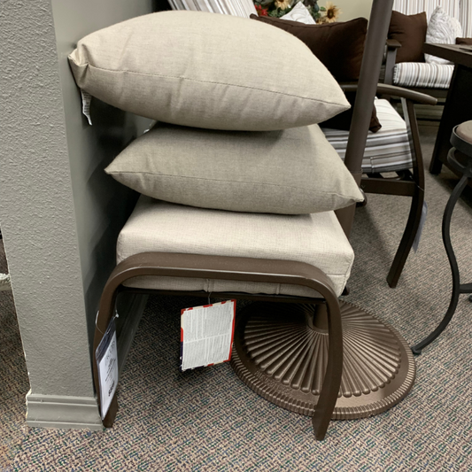 Shop Local Spokane Valley, WA for the best Outdoor Patio Cushion Belle Isle ottoman from Telescope available at Jacobs Custom Living in Spokane Valley, WA
