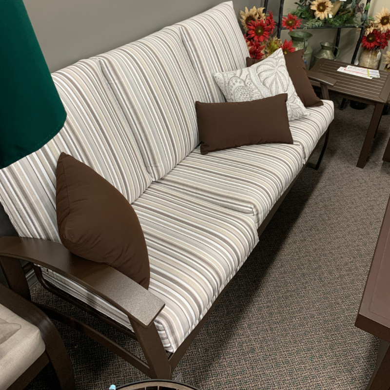 Shop Local Spokane Valley, WA for the best Outdoor Patio Cushion Belle Isle Sofa from Telescope available at Jacobs Custom Living in Spokane Valley, WA