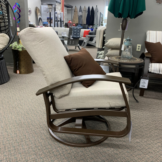 Shop Local Spokane Valley, WA for the best Outdoor Patio Cushion Belle Isle Swivel Rocker from Telescope available at Jacobs Custom Living in Spokane Valley, WA
