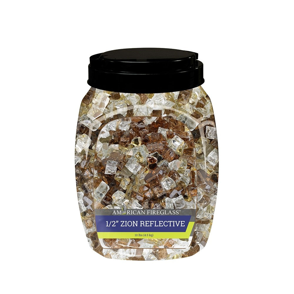 Zion Reflective Fire Glass Fire Media Kit is available at Jacobs Custom Living Spokane Valley showroom.