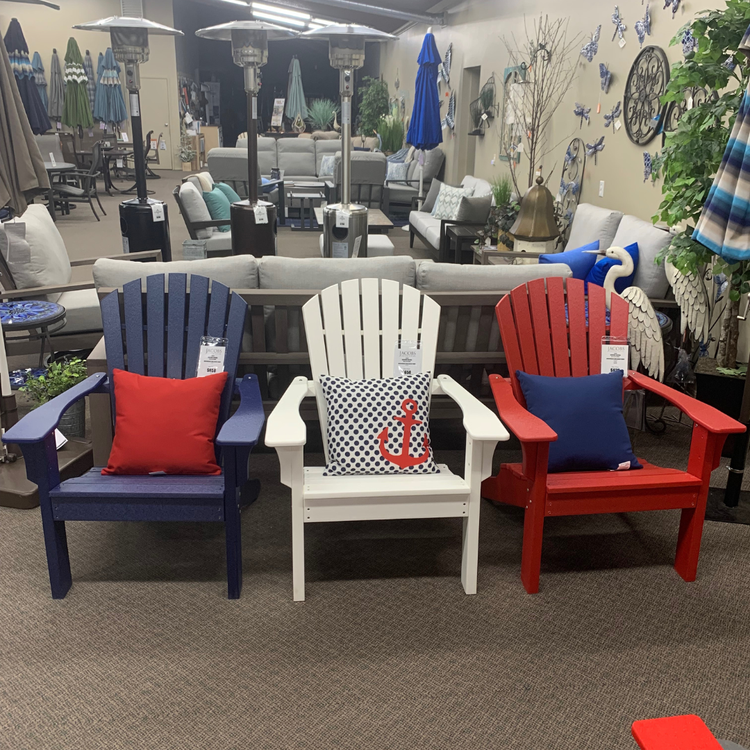 Relax in unmatched style and comfort with the Seaside Casual Adirondack Shellback Chair in stock at Jacobs Custom Living in Spokane Valley, WA! 