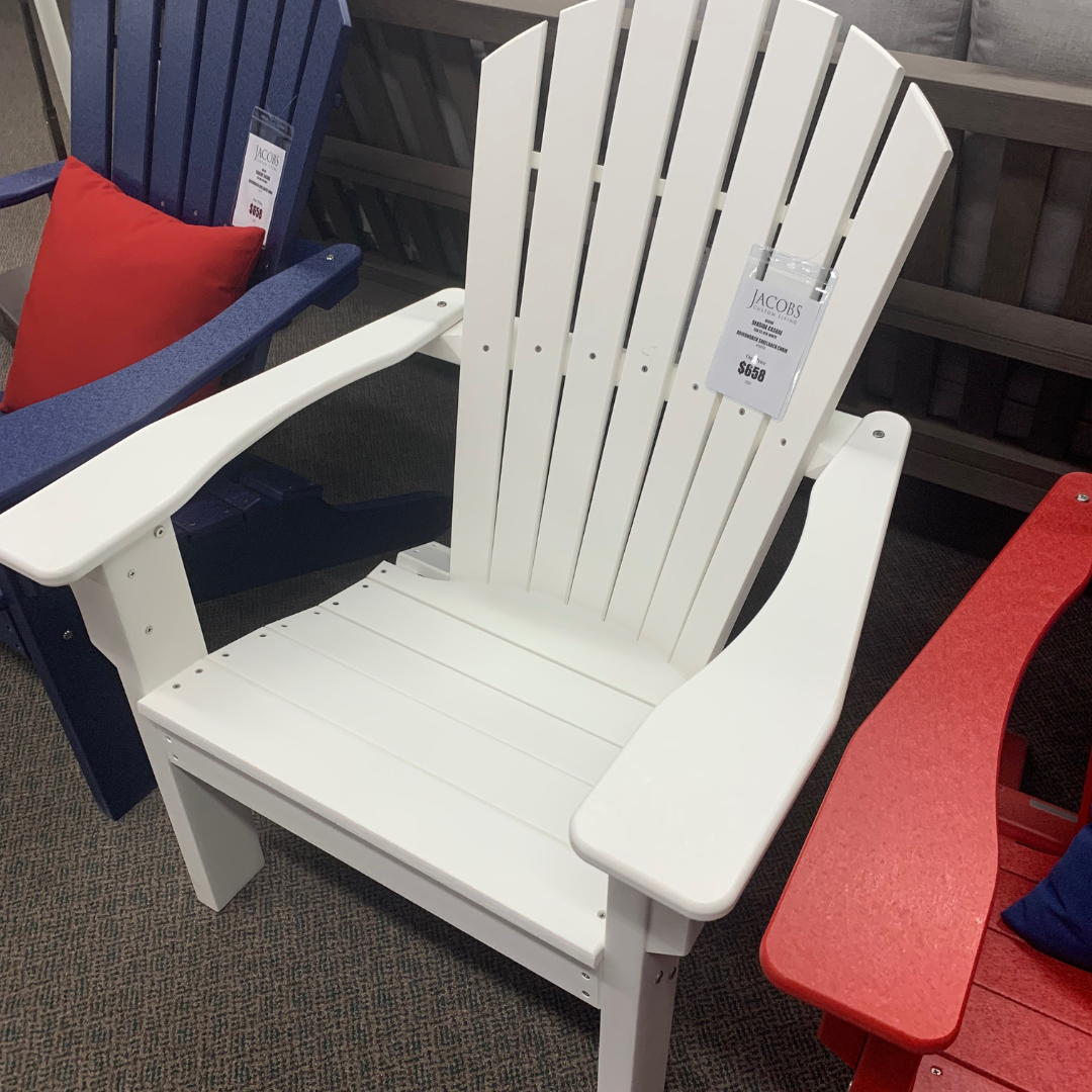 The Adirondack Shellback Chair by Seaside Casual in stock at Jacobs Custom Living in Spokane Valley, WA 