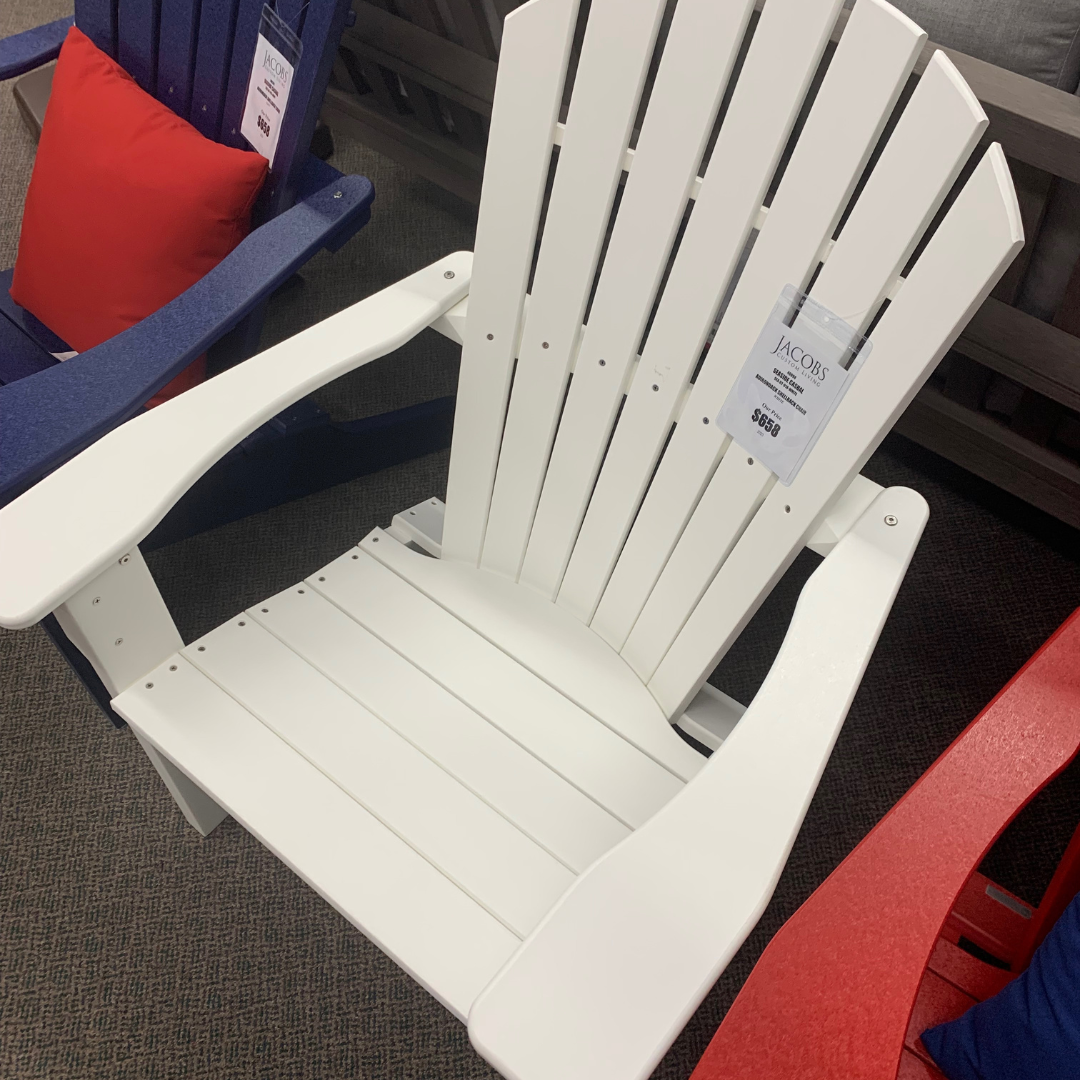 The Adirondack Shellback Chair by Seaside Casual in stock at Jacobs Custom Living in Spokane Valley, WA 